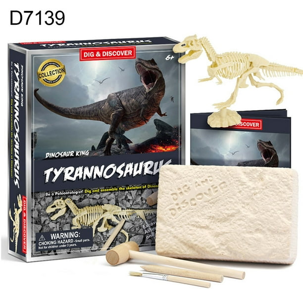 Details about   3D Glow Dinosaur Fossil Digging Kit Dino Fossil Dinosaur Skeleton Toy Gift 